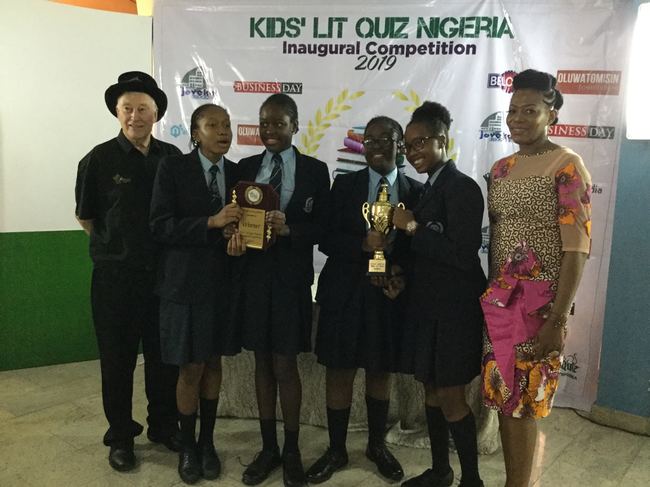 Grange School Team 1, winners of the 2019 KLQ Nigeria National Final